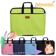 MIH Files Bag With Handle Business Documents A4 Size Big Capacity Durable Double Layers
