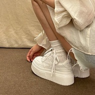 kasut sukan perempuan kasut sport wanita kasut jogging perempuan Campus Inspired Women's White Sneak