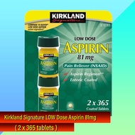 Kirkland Signature LOW Dose Aspirin 81mg ( 365 tablets )