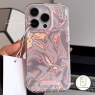 เจ๋งรักขนมสีคู่การ์ตูนดูเดิล เข้ากันได้กับ IPhone 13 15 11 14 12 Pro Max 6 8 6s 7 15 14 Plus XR XS X