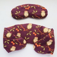 【貓頭鷹】肩頸用草本熱敷墊 及 溫敷舒眠眼罩 微波