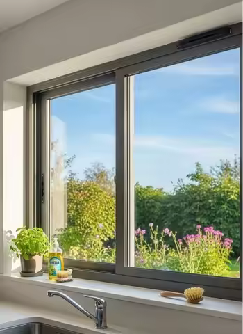 Customized Aluminium Horizontal Slide Window Double Glass Sliding Window Powder Coated Aluminum Door