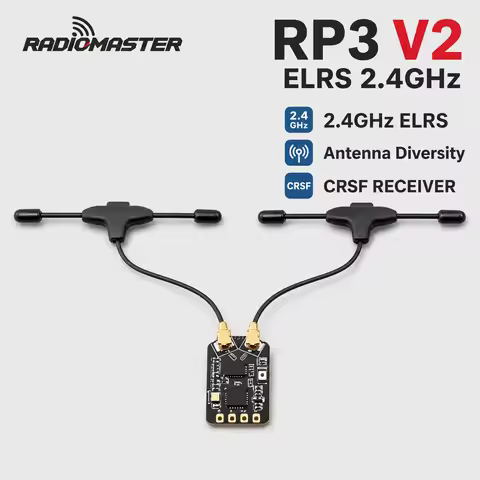 RadioMaster RP1 RP2 RP3 V2 ELRS 2.4GHz Nano Receiver CRSF TCXO Long Range FPV Drone RX 500Hz F1000Hz