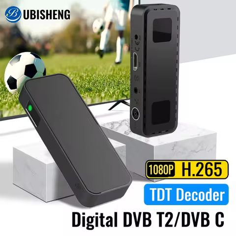 For European DVB T2 DVB C Digital Tuner H265 TDT HD FTA TV Recevier Multimedia Set Top Box Universal