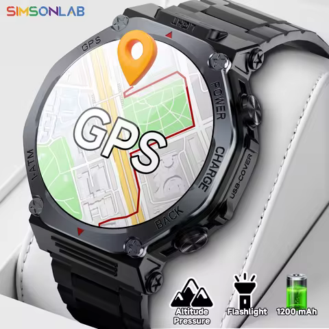 2025 New GPS Smartwatch for Android/IOS Voice Assistant 1200mAh Large Battery Wireless Call Strong F