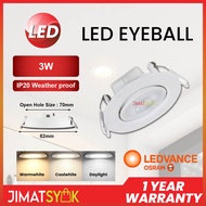 OSRAM LEDVANCE LED Eyeball 3W 5W 6W LED Spotlight Energy Saving Ceiling Light LED Eye ball Lampu Sil
