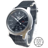 [Watchwagon] Seiko 5 Automatic Military SNK809K2 Black Nylon Strap Case width 37mm snk809