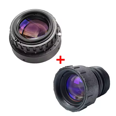PVS14 Eyepiece and Objective Lens Offset and Collimate Len Combination Set 1X for Night Vision