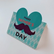 Father's Day Card Heart-shaped Message Card Gift Card for Dad