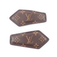 LOUIS VUITTONM01443 Backstage MNG Monogram 皮革髮夾入組（ 2個），ブラウン，附防塵袋，義大利製造，女士款，成色極佳。
