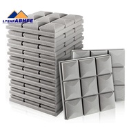 Ltehf12 PCS Soundproofing Foam Panels, Polyurethane Non-Adhesive Acoustic Foam Panels High Density