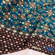 Kain Batik Semi-Sutra Songket Super Premium HALUS LEMBUT Kode MOTIF "Palembang" Motif 2024 TERBARU