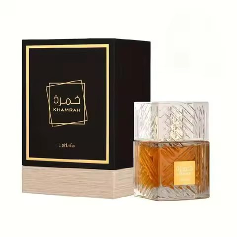 1 Pack 3.4 Oz/100 Ml Lattafa Khamrah Perfume 3.4 Oz/100 Ml - Warm Spice Vanilla & Cinnamon Perfume, 