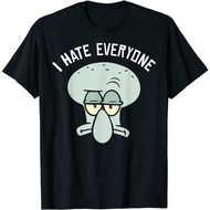DarjoClothing - SpongeBob SquarePants Squidward I Hate Everyone T-Shirt - Men's T-Shirt - Women's T-