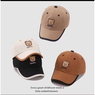 HAPPY BEAR CHARACTER CHILDREN'S BASEBALL CAP 6 MONTHS - 3 YEARS / BEST QUALITY BEAR CHILDREN'S CAP