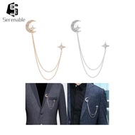[Serenable] Glans Pin Costume Collar Pin Pin Pin Men Costumes Hanging Chains Pin Collar for Birthday