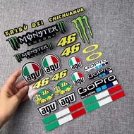 Suitable for AGV Rossi helmet sticker # 46 motorcycle waterproof reflective sticker modified decorat