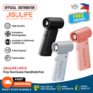 JISULIFE Life 9 Portable Fan USB -C Rechargeable 3600mah and 5000mAh 5 Wind Speed Mini Hurricane Poc