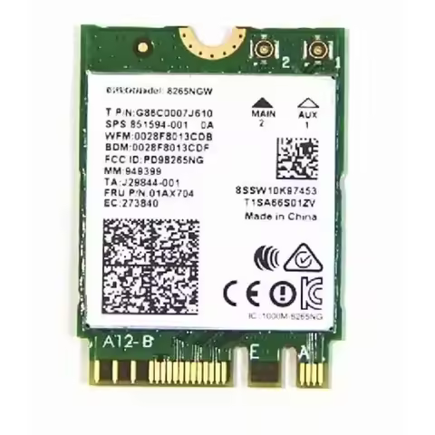 Wireless Adapter Card for Dual Band 2.4g/5g Intel 8265NGW AC 8265 NGFF 867Mbps WIFI 802.11ac + Bluet