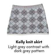 RUBYANDLEMON - KELLY MINI SKIRT กระโปรงไหมพรมสั้นลาย