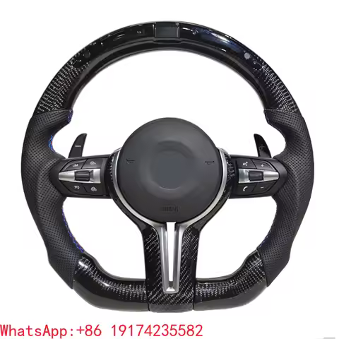 M3m6 Carbon Fibre Steering Wheel with Led Lights for B-M-Ws Full Range M4 F10 F30 X5 E70 F15 F20 F32