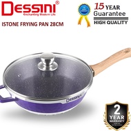 DESSINI ITALY iSTone ISTFP-28 Granite Aluminium Non Stick Casserole Pot Bowl Wok Fry Pan Cookware Ku