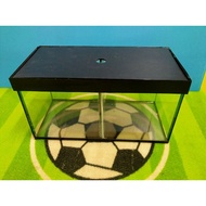 12x6x6 2 compartment glass aquarium ready to cover