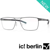 Ic Berlin Glasses 033 C-2 Gray Eyeglass Frames Full Frame Joint Legs Stainless Steel Material Eyewea