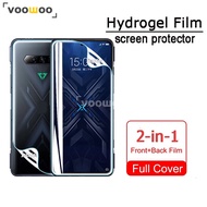 Black Shark 4 Pro Full Cover Hydrogel Film for Xiaomi Black Shark 4S 5 Pro POCO F4 F3 GT X3 Pro Front and Back Screen Protector