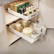 Kitchen Cabinet Drawer Style Pull out Basket Rack Deep Cabinet Sink under Storage Shelf Modern Simpl