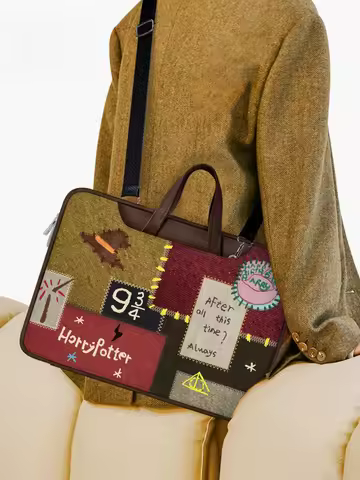 Hufflepuff Slytherin Gryffindor Anime Potter Printed Notebook Computer Bag Suitable for 12-17.3 inch