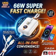 [POWER BANK] CAZA N07s All-in-One Mini Powerbank 10000mAh Dual Built-in Cables