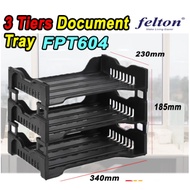 FELTON 3 Tiers Document Tray FPT 604 for Home / Office Organizer /A4 Paper /Office Equipment /School