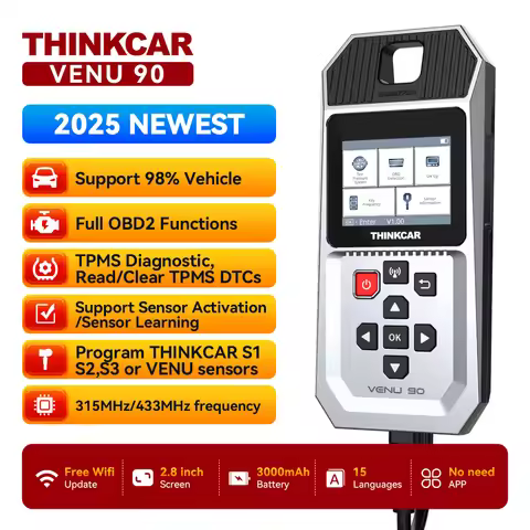THINKCAR VENU 90 TPMS Car Tire Pressure Diagnosis Tools OBD2 Car Scanner Sensor Activator Learning P