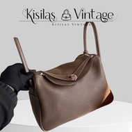 Hermes Lindy 30大象灰銀扣