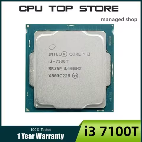 Intel Core I3 7100T 3.4GHz LGA 1151 CPU Processor 2-core 4-thread 3M 35W