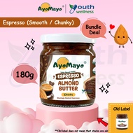 AyoMayo Espresso Coffee Almond Butter - Low Sugar | Vegan (180g)