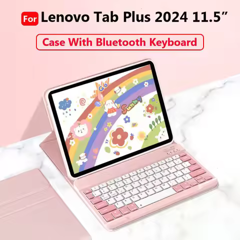 Case with Keyboard for Lenovo Tab Plus 2024 TB351FU 11.5 Studio Tab M11 TB330FU /Pad 2024 TB331FC 11