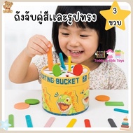 Montessori Color Matching And Shape Bucket Sorting Children's Toys 3 Years Old + Developmental Suppo