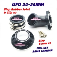 INTAKE PIPE RACING EX5 DREAM WAVE125 TENGKUK CARBURETOR 22MM 22.5MM 24MM 26MM 28MM KARBURETOR UNIVER