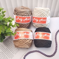 Aini Black Series Poly Knitting Yarn Shiny Poly Yarn/