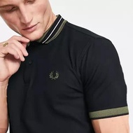 Fred Perrys Polo Shirt 100%ORIGINAL New Cotton Lapel Business Embroidered Men Polo Shirt baju polo l
