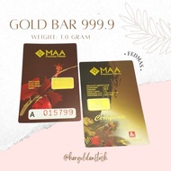 HGS MAA 1g 999.9 Gold Bar - Fedmas Certified