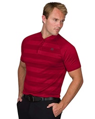 Three Sixty Six Men's Collarless Golf Polo - Lightweight, Moisture Wicking & Stretch Fabric