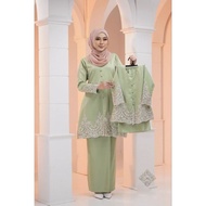 Baju RAYA 2025 BAJU KURUNG MODERN KEBAYA SEDONDON MOTHER CHILD BOY KIDS CREAM WHITE BRICK ORANGE SAG