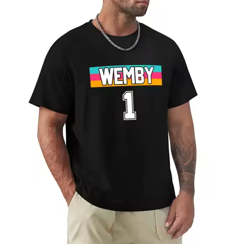 Wemby 1 Victor Wembanyama Shirt for Men Vintage Basketball Gift for San Antonio Basketball Fan T-Shi