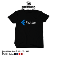 Flutter App Developer T-shirt Distro IT Programmer Combed 30s Clothes