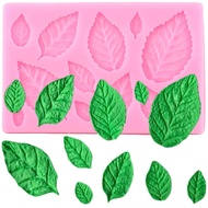 3D Mini Rose Flower Leafs Silicone Mold DIY Fondant Chocolate Sugarcraft Cake Decor Baking Tools Con