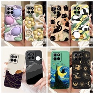 Shockproof Case For Honor X8b Cover LLY-LX1 LLY-LX2 LLY-LX3 HonorX8b Fashion Flower Anti-Fall Square