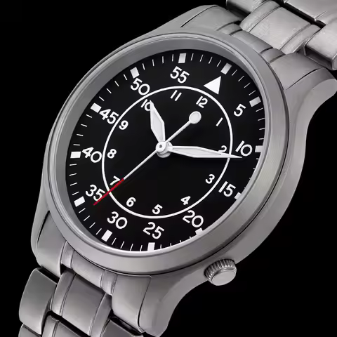 BERNY Titanium Watch for Men AR Coat Sapphire Fashion Wristwatch Luminous VH31 Ultra-thin Quartz Wat